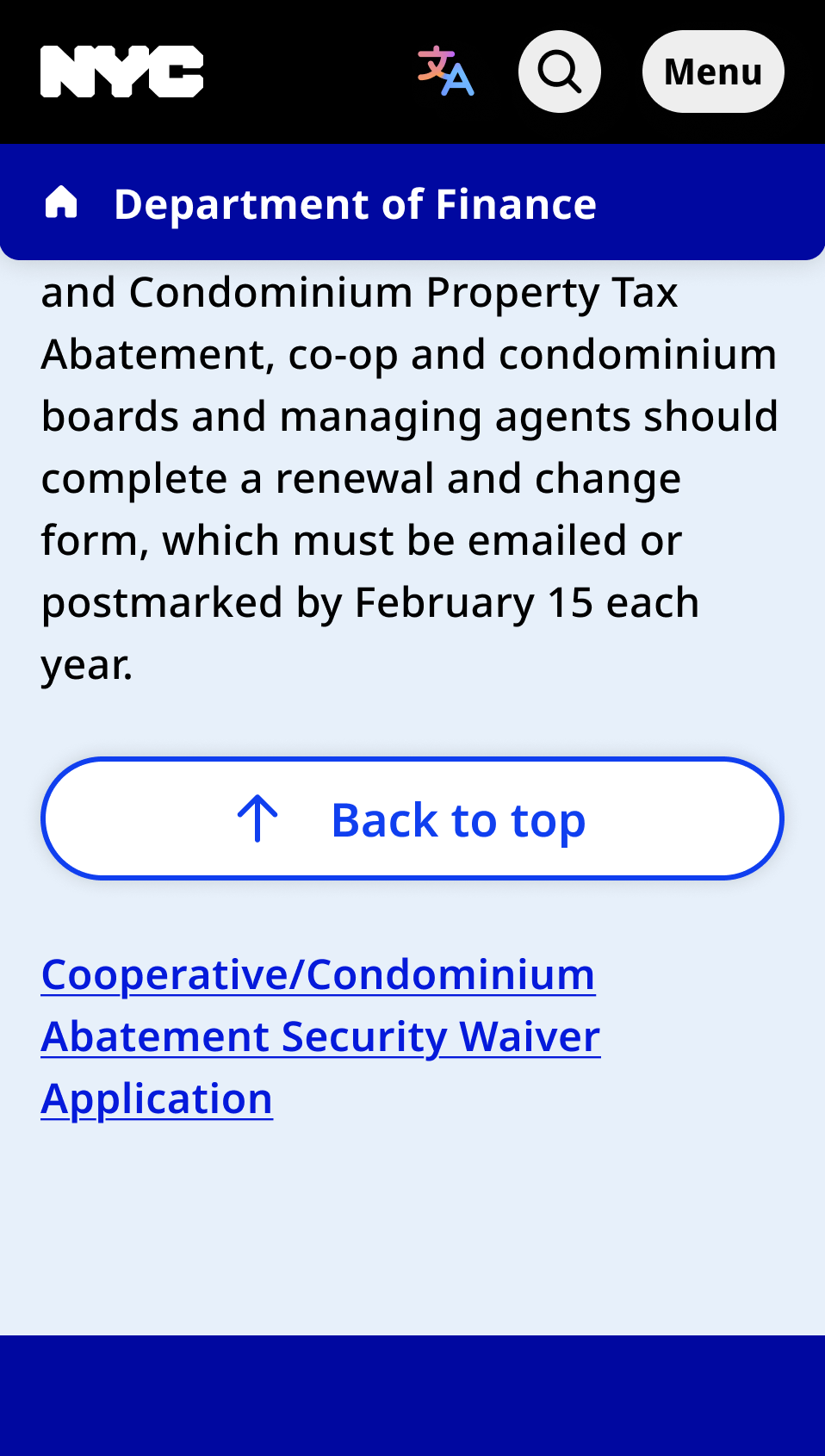 Incorrect placement of the back to top component between page content and a link